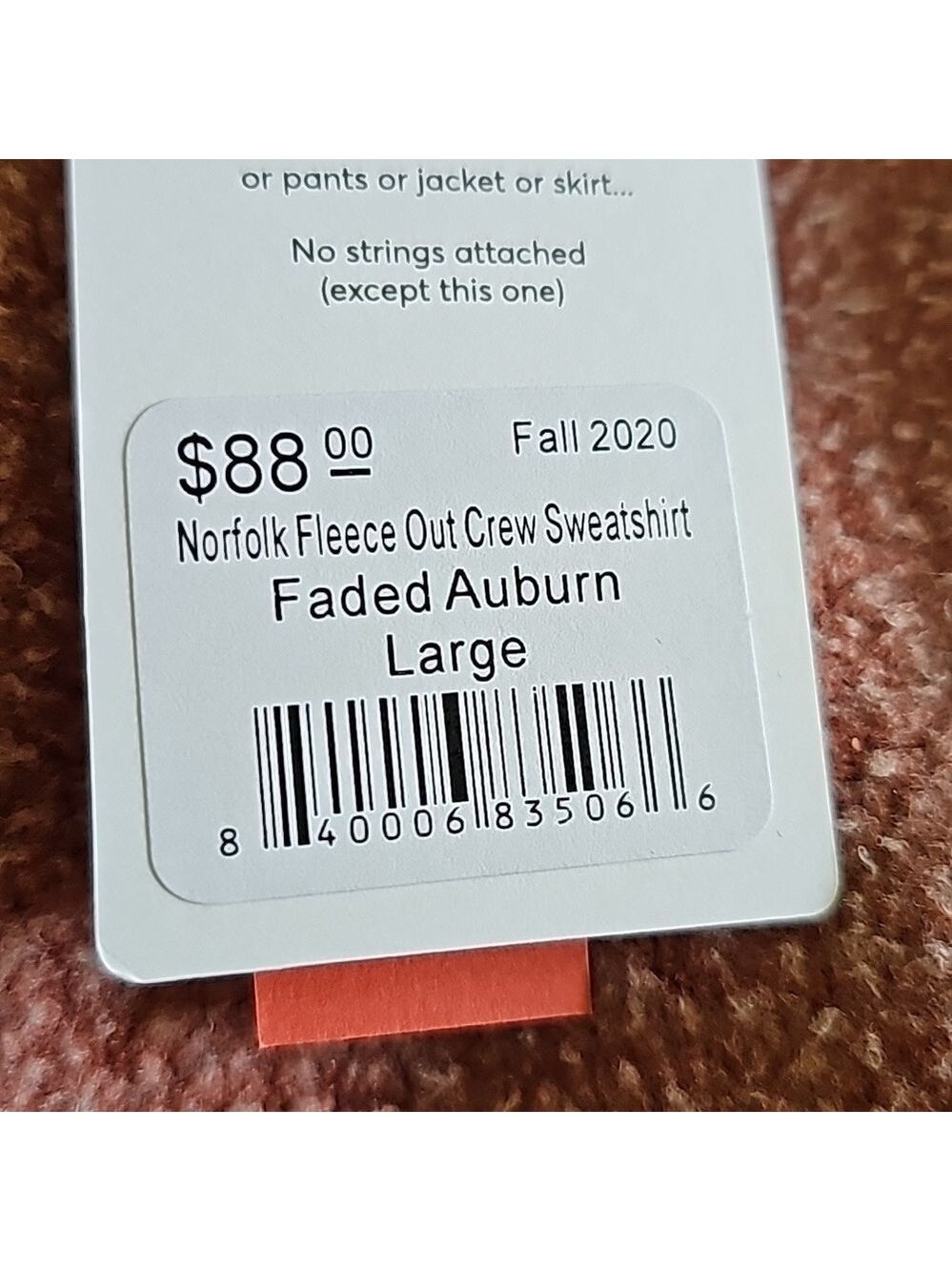 Marine layer Norfolk fleece out crew sweatshirt - Picture 5 of 8